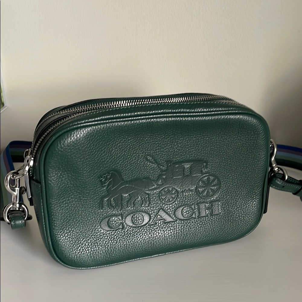 Coach Green Leather Crossbody Bag